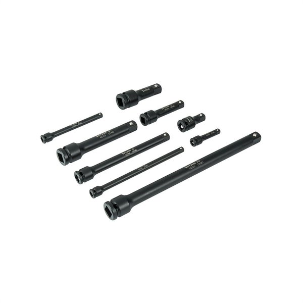 Titan Assorted Impact Extension Bar Set, 9 Piece TIT40109