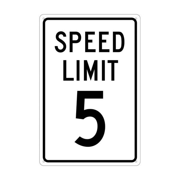 Nmc Speed Limit 5 Sign, TM17G TM17G