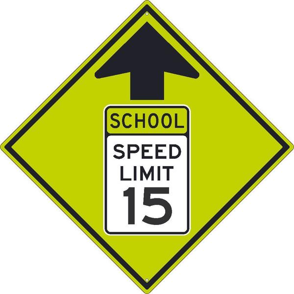 Nmc School Speed Limit 15 Mutcd Sign TM606DG