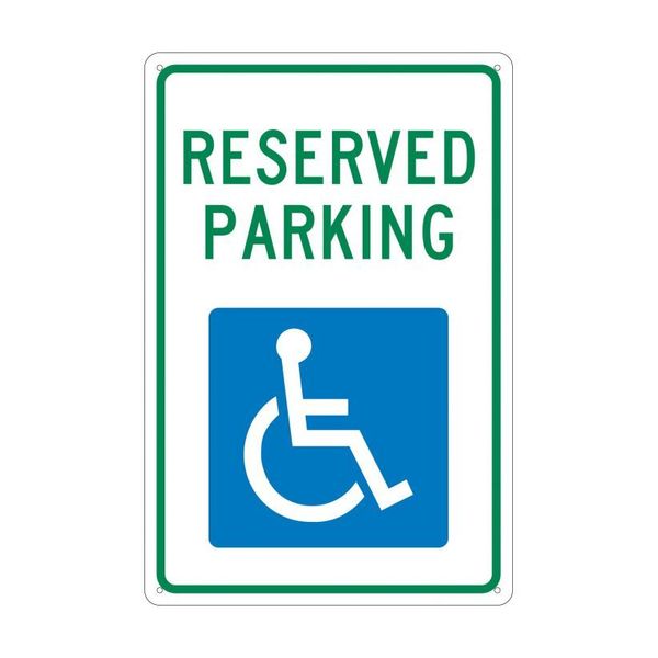 Nmc Reserved Parking Sign, TM87G TM87G