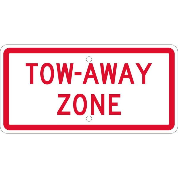 Nmc Tow-Away Zone Sign, TMA55H TMA55H