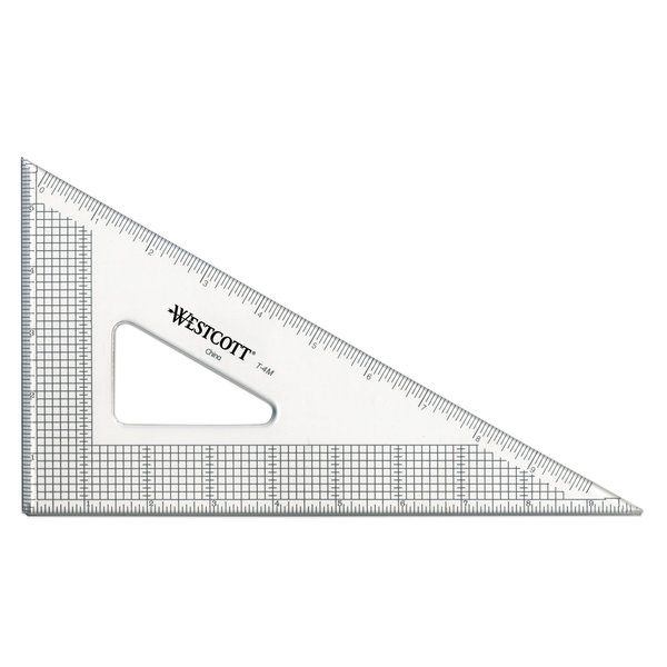 Westcott Triangles, 10" Grid Triangle- 30/60 T-4M