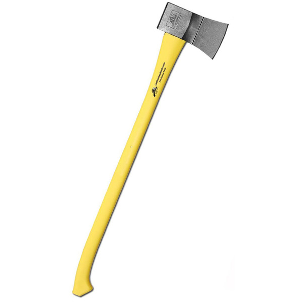 Leatherhead Tools Axe, Yellow, Rubber Grip, Fiberglass UFAY-8