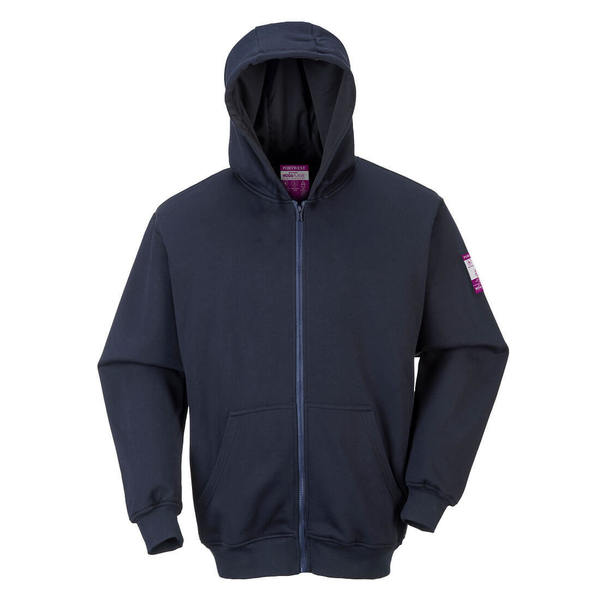 Portwest FR Hooded Zip Sweatshirt, XL UFR81