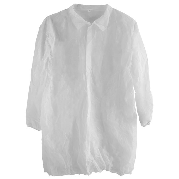 Lighthouse Lab Coat, Cool Wear, White 1XL, PK30 ULCW52899XL