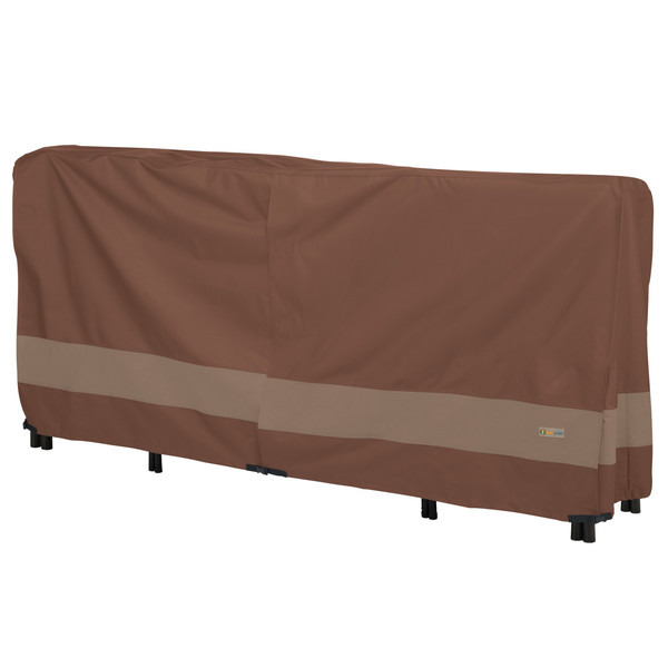 Duck Covers Ultimate Brown Patio Log Rack Cover, 98"W x 24"D x 44"H ULR1002644