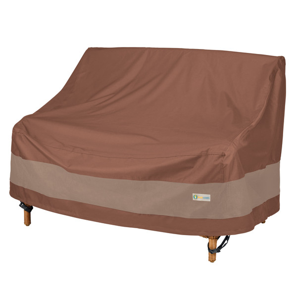Duck Covers Ultimate Mocha Patio Loveseat Cover, 54"W x 37"D x 35"H ULV543735