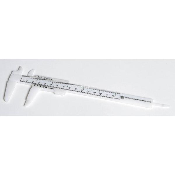 United Scientific Vernier Caliper, Plastic VCP001