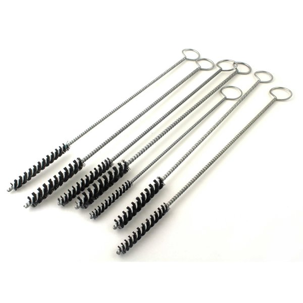 Brush Research Manufacturing VGNK- 7 Piece Nylon Twisted Wire Tube Brush Kit For Valve Guides With Ring Handles VGNK