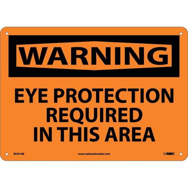 Nmc Warning Eye Protection Required In This Area Sign W201AB