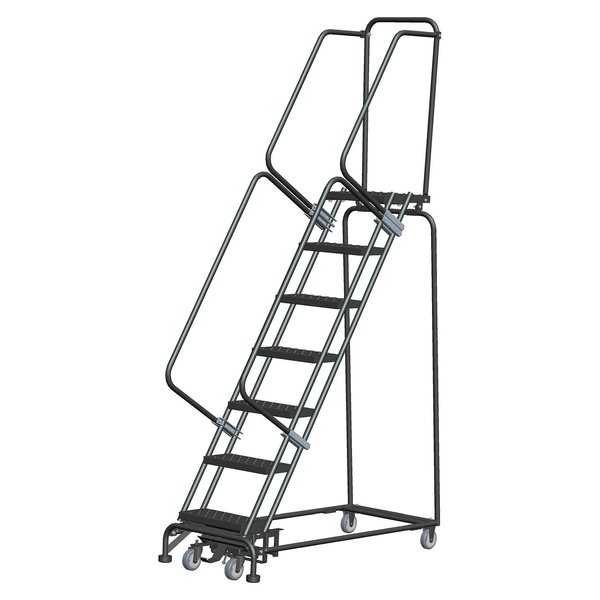 Ballymore Lockstep Rolling Ladder, Steel, 70 in.H WA072414P