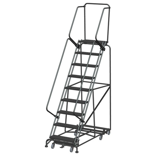 Ballymore Lockstep Rolling Ladder, Steel, 90 in.H WA-AD-093214P