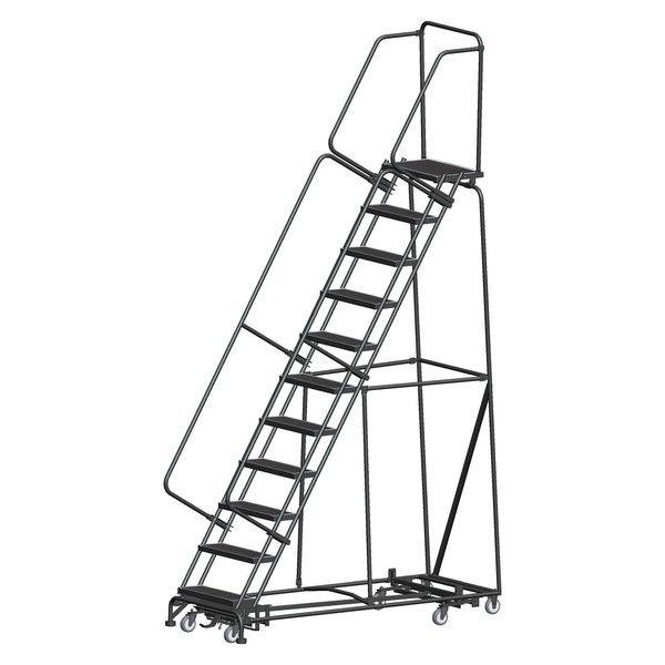 Ballymore Lockstep Rolling Ladder, Steel, 110 in.H WA-AD-113214R