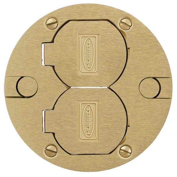 Hubbell Wiring Device-Kellems Plate Cover, Brushed Finish, Brown PFBRCBRA