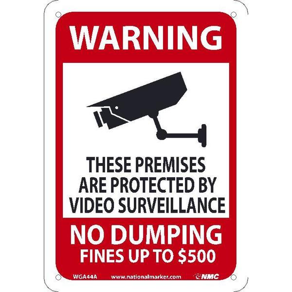Nmc Warning Video No Dumping, 500Dolar Sign, WGA44A WGA44A