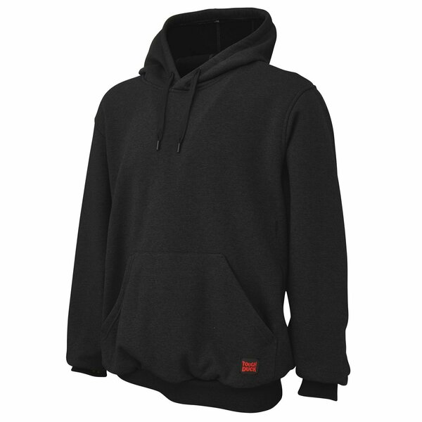 Tough Duck Popover Hoodie, WJ221-BLACK-M WJ221