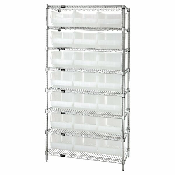 Quantum Storage Systems Shelving Unit, Wire WR8-255CL