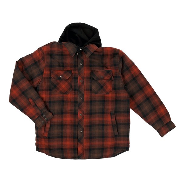 Tough Duck® Fooler Front Quilt Lined Flannel Hooded Shirt WS06 – B&H Canvas
