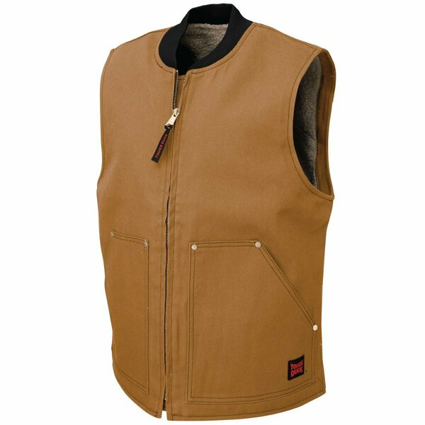 Tough Duck Duck Sherpa Lined Vest, Brown WV061