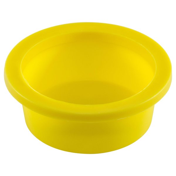 Caplugs Yellow Plastic Tapered Cap .111" - .177" Plug .173" - .240" Wide Flange 1000PK WW-0