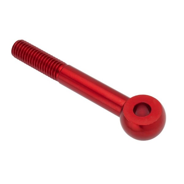 Ampg Rod End, Aluminum, Red Anodized, 5/8"-11 Thrd Sz, 2 in Thrd Lg, 5-1/8 in Overall Lg Z0025