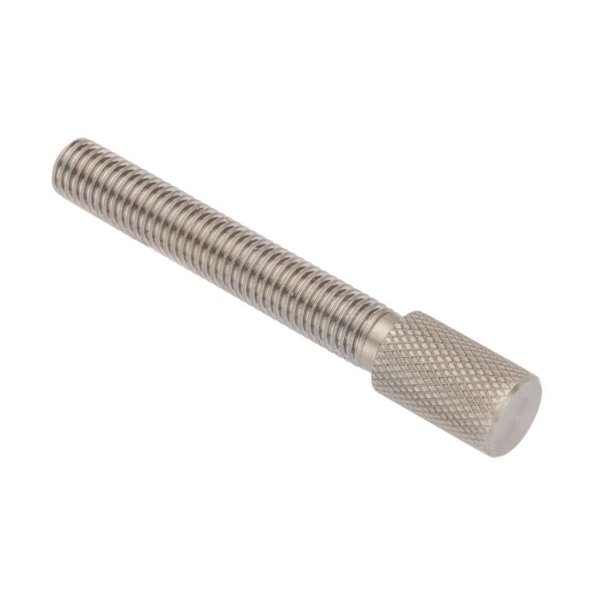 Ampg Thumb Screw, 1/4"-28 Thread Size, Knurl Narrow Head, Plain Stainless Steel, 1-1/2 in Lg Z0786