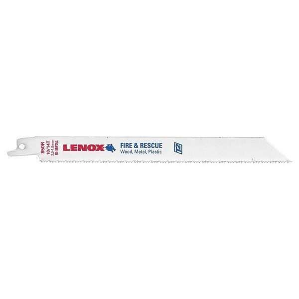 Lenox 8 in L x 10; 14 TPI Bi-Metal Recip Saw Blade, TPI 10/14, 25 UNT, PK4 20535B850R