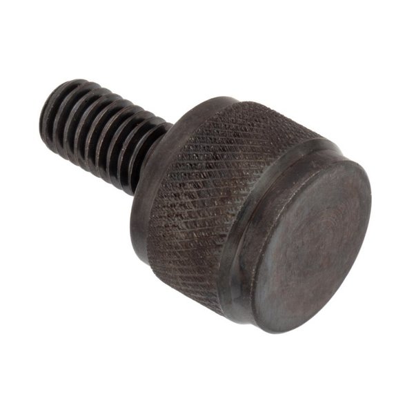 Zoro Select Thumb Screw, 3/8"-16 Thread Size, Round, Black Oxide Steel, 11/16 in Head Ht, 3/4 in Lg Z2129