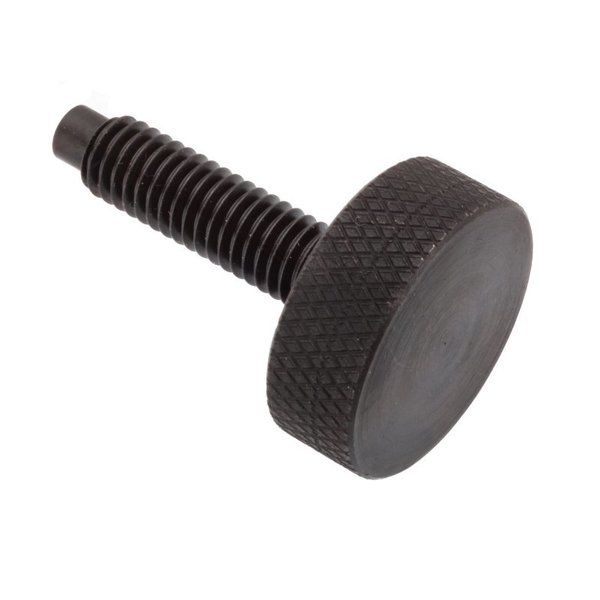 Ampg Thumb Screw, 3/8"-16 Thread Size, Round, Black Oxide Steel, 4 in Lg Z2170