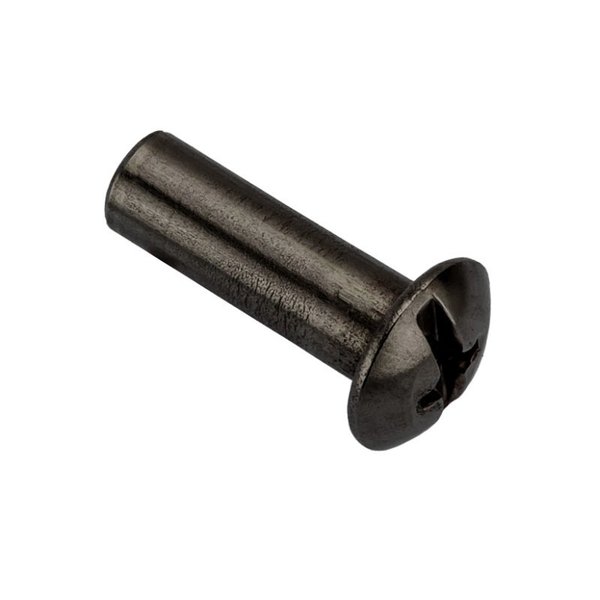 Ampg Combo Barrel/Screw, #8-32, 3/8 in Brl Lg, 13/64 in Brl Dia, 18-8 Stainless Steel Black Oxide Z4125SS-BX