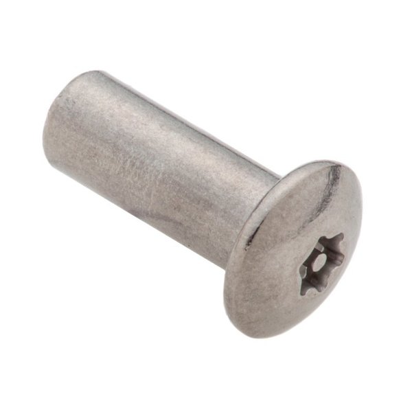 Zoro Select Barrel Bolt, #10-24, 5/8 in Brl Lg, 1/4 in Brl Dia, 18-8 Stainless Steel Plain 5MA24