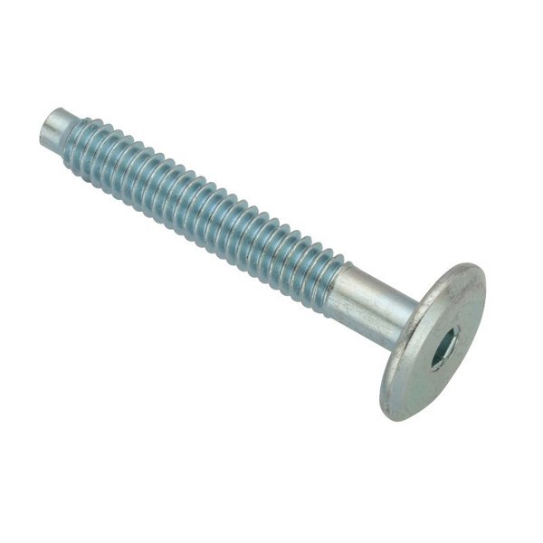 Ampg 1/4"-20 x 45 mm Hex Extra Wide Machine Screw, Zinc Plated Steel Z4484-ZN