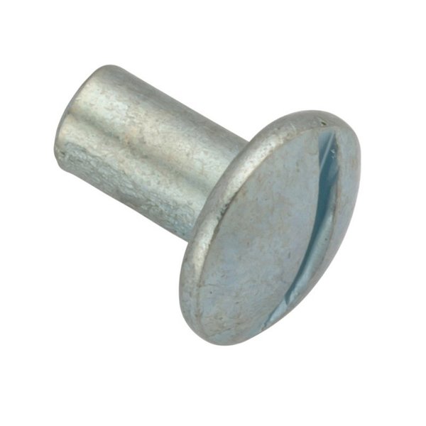 Ampg Barrel Nut, #8-32, 3/8 in Brl Lg, 13/64 in Brl Dia, Steel Zinc Plated Z4560-ZN