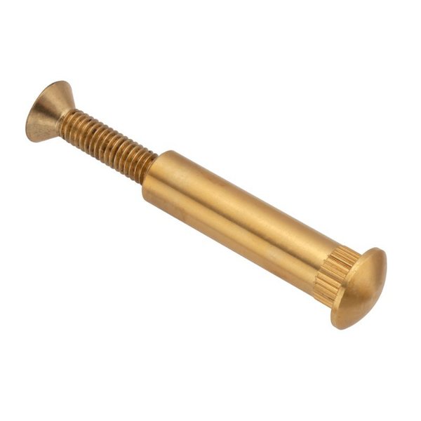 Zoro Select Arch Barrel, 5/16"-18, 2 1/16 in Brl Lg, 1/2 in Brl Dia, Brass Plain Z5405