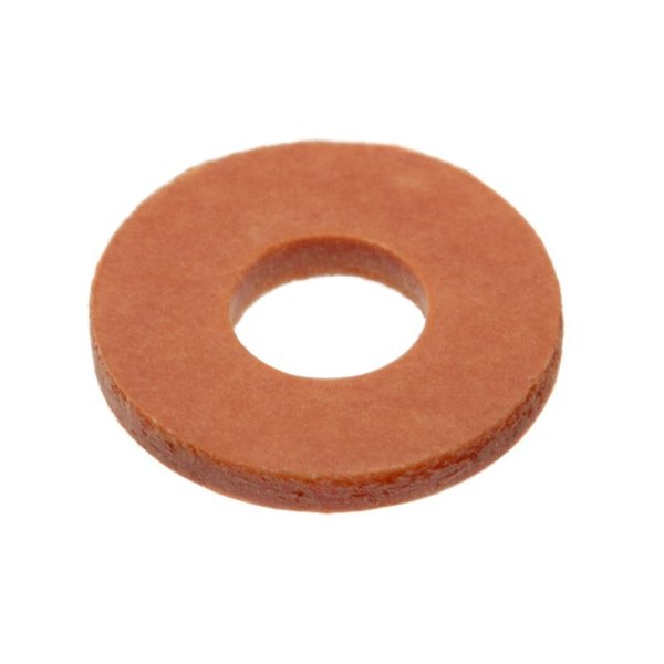 Ampg Flat Washer, Fits Bolt Size #6 , Phenolic Red Brown Finish Z8404