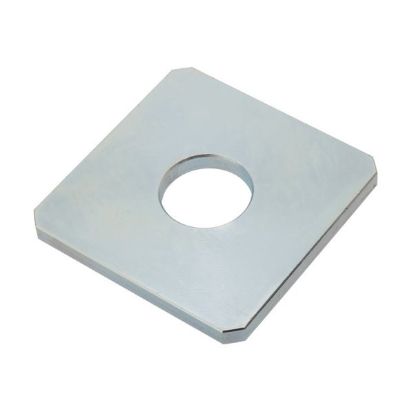 Ampg Square Washer, Fits Bolt Size 7/8 in Steel, Zinc Plated Finish Z8706-ZN