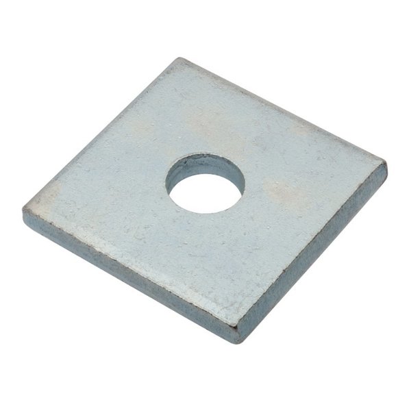 Ampg Square Washer, Fits Bolt Size 1/2 in Steel, Zinc Plated Finish Z8955-ZN