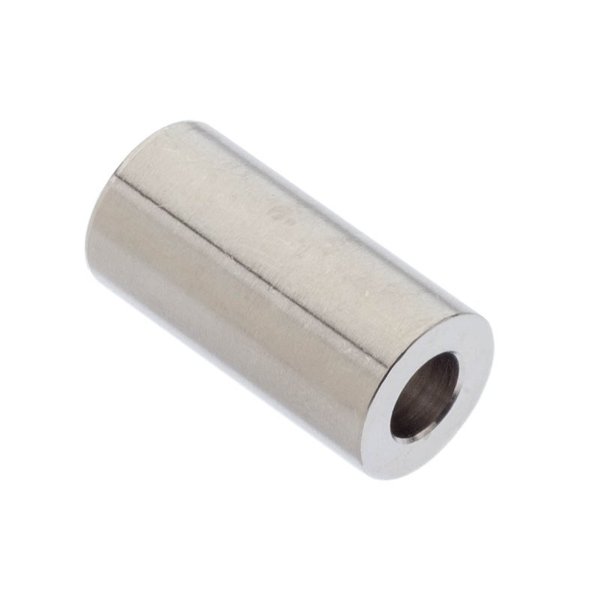 Ampg Spacer, 1/4 Screw Size, Passivated 316 Stainless Steel, 1 Overall Lg, 0.252 in Inside Dia ZAS381500-252-316