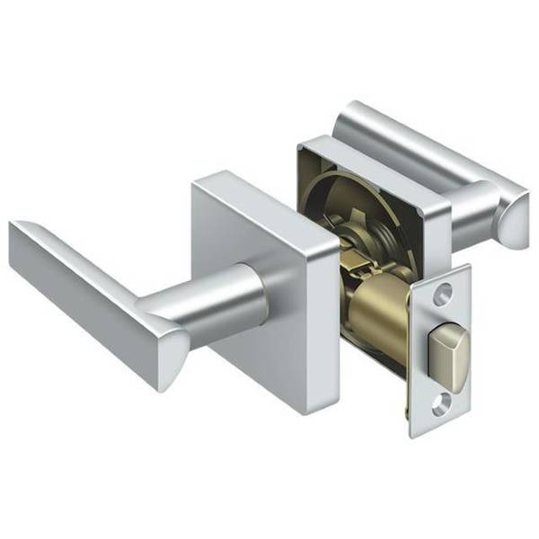 Deltana Livingston Lever Passage, Universal Handing Bright Chrome ZLLS3U26