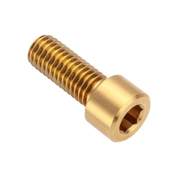 Ampg 1/2"-13 Socket Head Cap Screw, Plain Brass, 1-1/4 in Length ZS55012C20