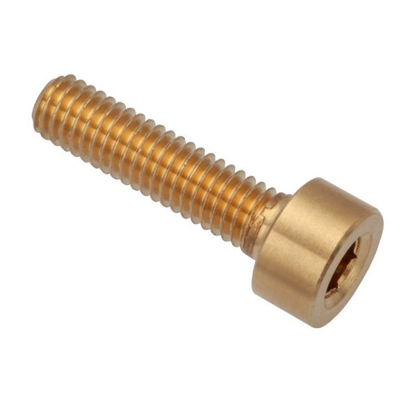 Ampg M3 Socket Head Cap Screw, Plain Brass, 12 mm Length ZS550M3X12