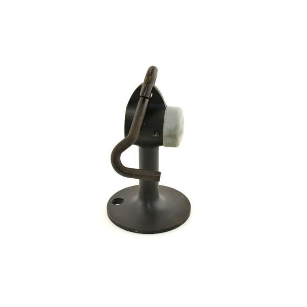 Trimco Floor Stop with Hook Holder Dark Bronze Powder Coat 3-5/8" 1224.613