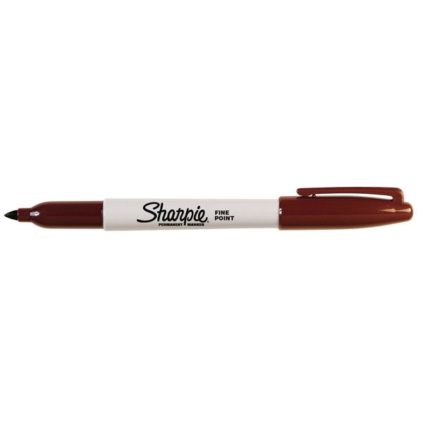 Sharpie Perm Marker, Fine Point, Brown Ink 30037