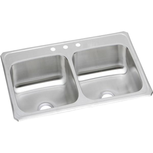 Elkay 21-1/4" W x 33" L x 6-7/8" H, Top Mount, Bathroom Sink CR33213