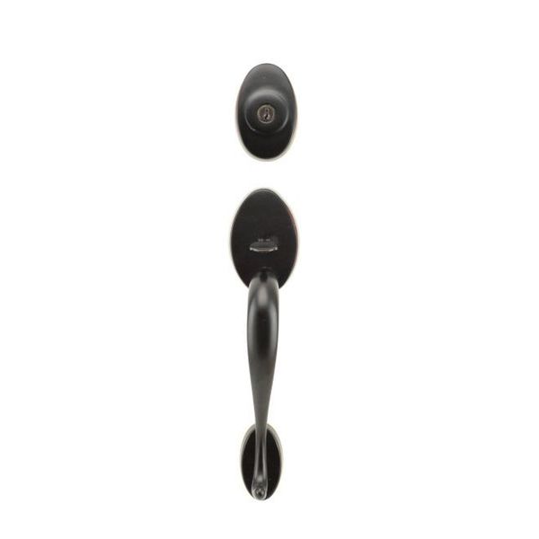 Weslock Lexington Exterior Active Handleset ADJ Latch Round Corner Strikes ORB 02115-1--002D