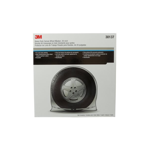 3M Heavy-Duty Canvas Wheel Masker 4 pk, 301 30137