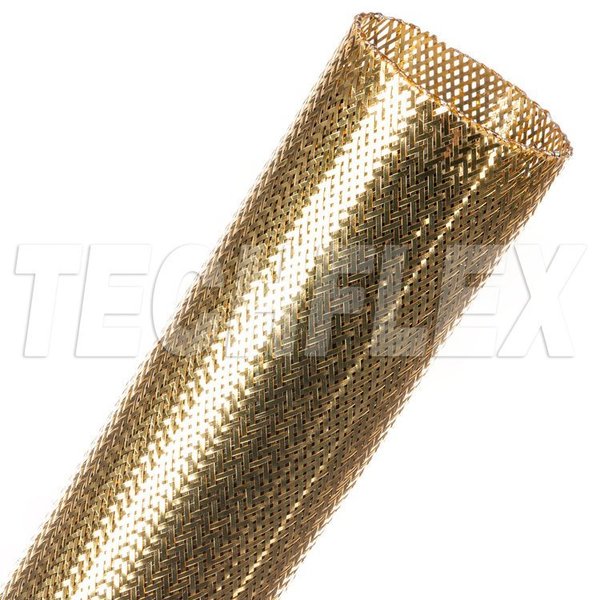 Techflex Chrome XC, 1-1/2", Gold Mylar Sleeving CXN1.50GL