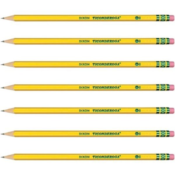 Ticonderoga No. 2 Pencils, Presharpened, 12 Per Pack, PK3 13806