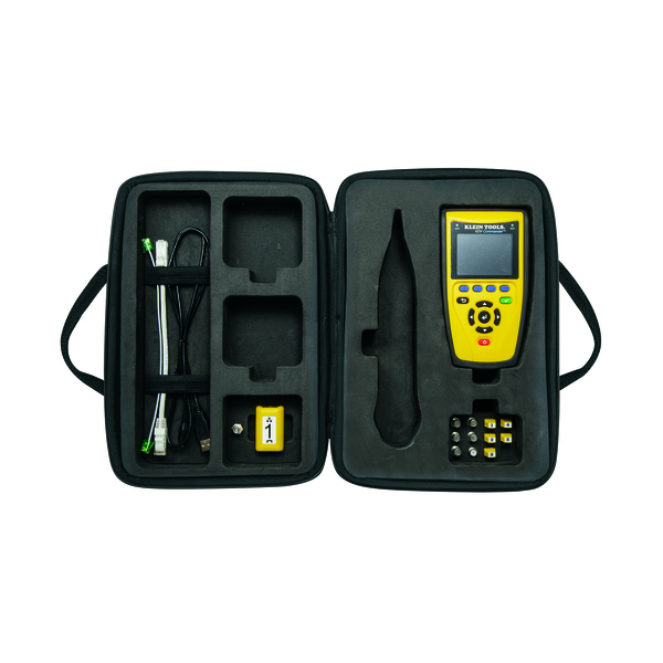 Klein Tools Cable Test Kit with Commander™ VDV Tester, Remotes, Adapter, and Case VDV501-828