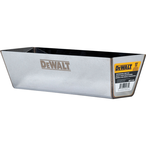 Dewalt Mud Pan, Stainless Steel, 12 DXTT-2-332